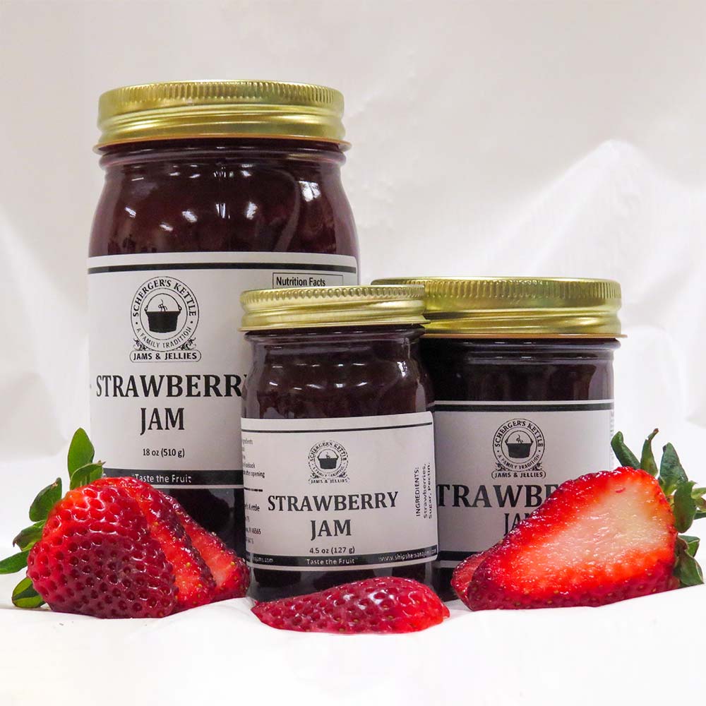 Strawberry Jam - Scherger's Kettle Jams and Jellies