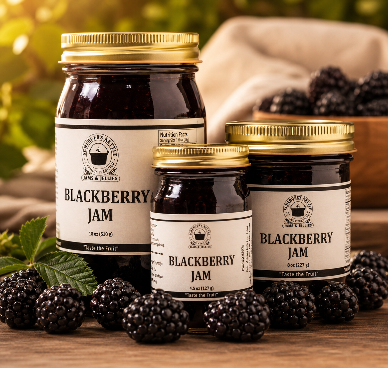 Blackberry Jam - Scherger's Kettle Jams and Jellies