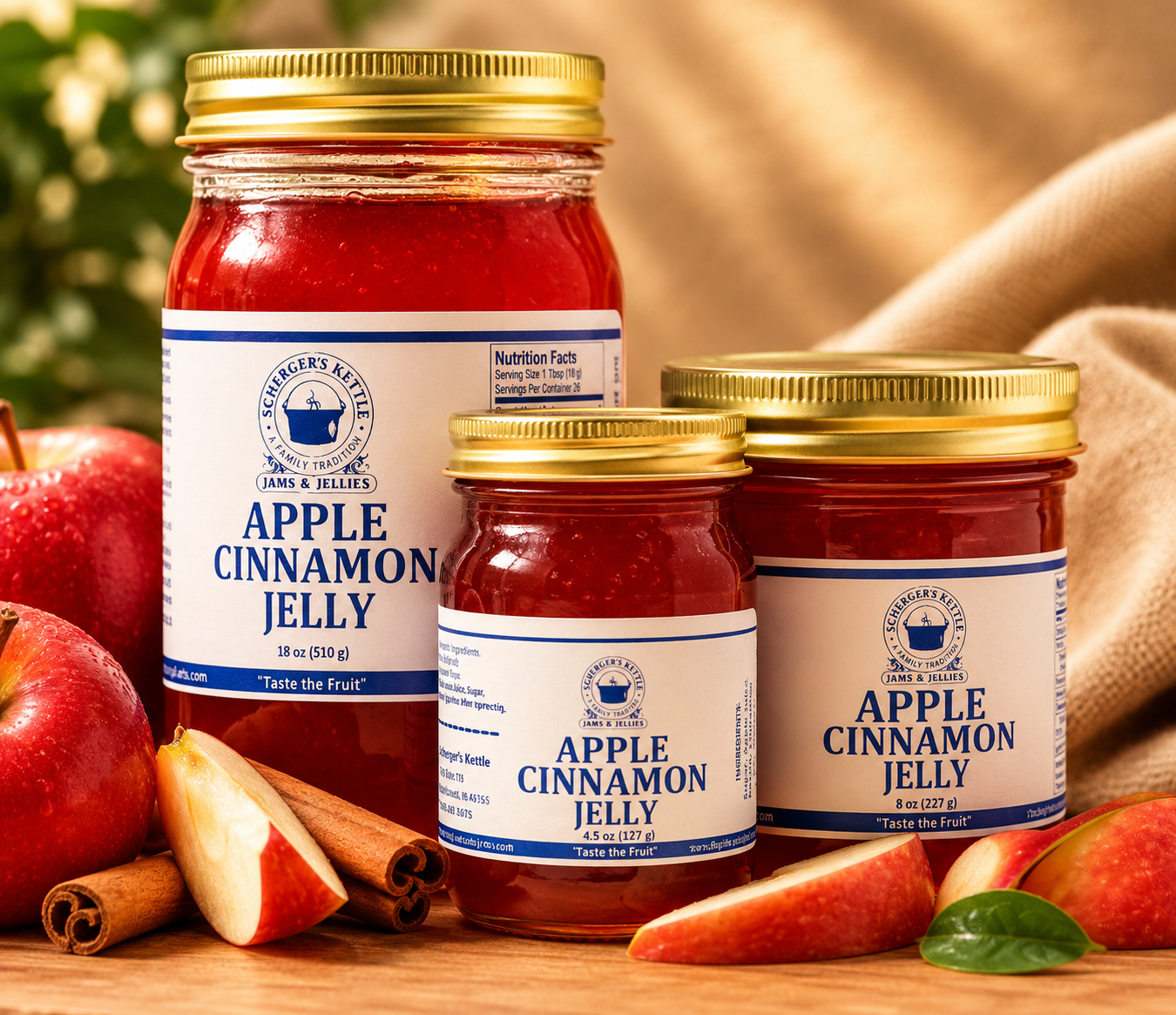 Apple Cinnamon Jelly - Scherger's Kettle Jams and Jellies