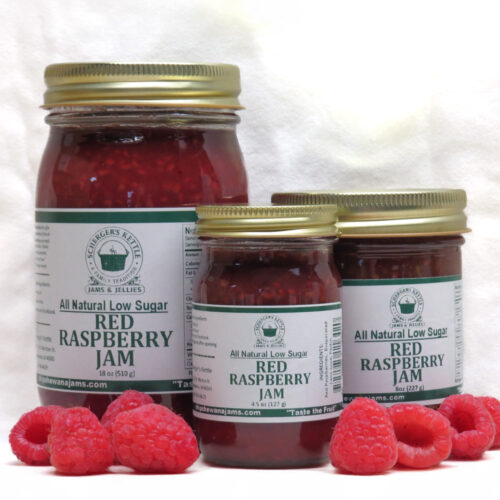 All-Natural Low Sugar Red Raspberry Jam from Scherger's Kettle Jams & Jellies