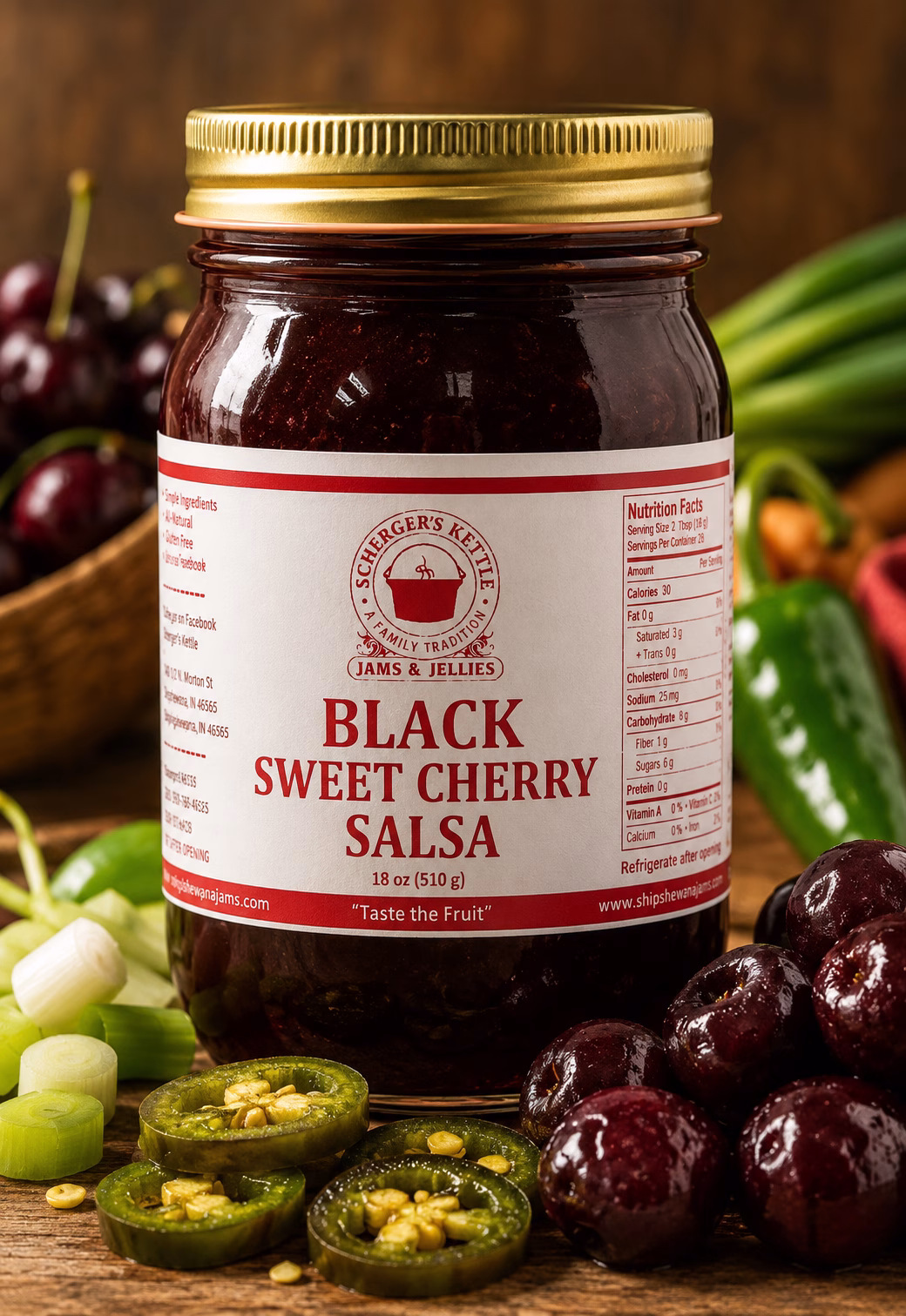 Black Sweet Cherry Salsa