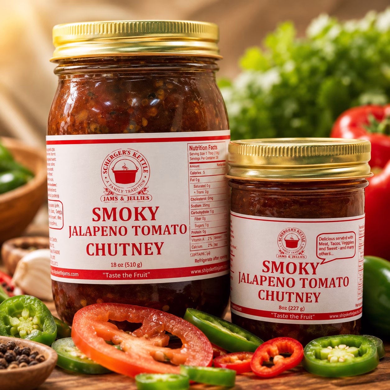 Smoky Jalapeno Tomato Chutney