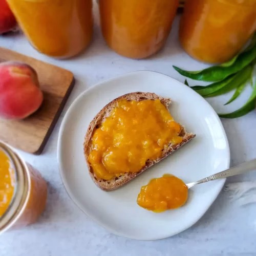 All Natural Low Sugar Peach Jam - Image 2