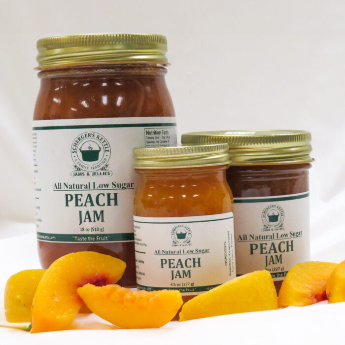 Low Sugar Peach Jam from Scherger's Kettle Jams & Jellies