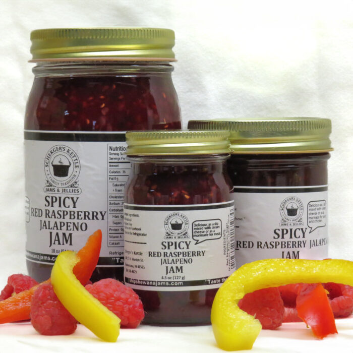 Spicy Red Raspberry Jalapeno Jam from Scherger's Kettle Jams & Jellies