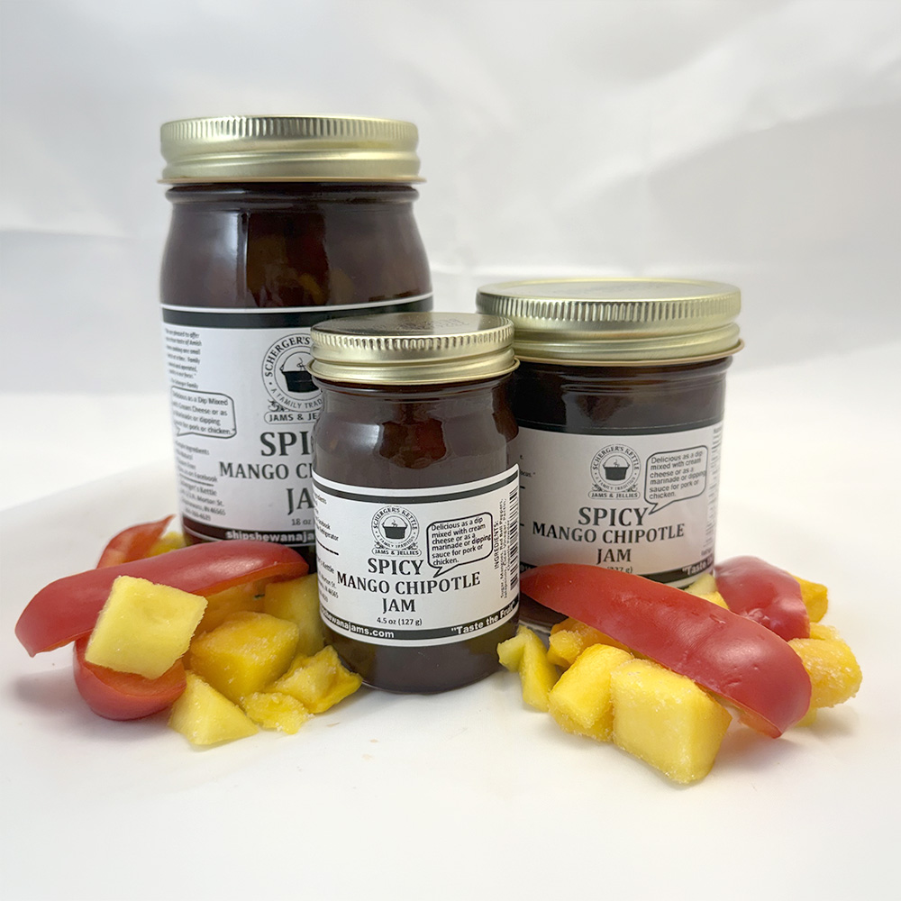 Spicy Mango Chipotle Jam - Scherger’s Kettle Jams and Jellies